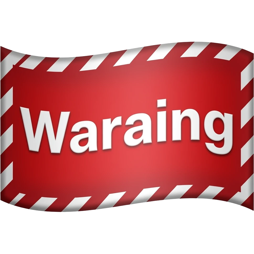 aviso pancarta  rojo emoji