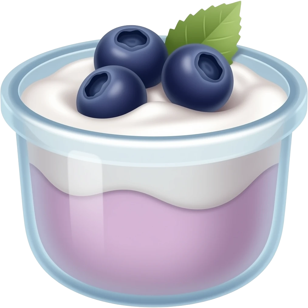 berries and yogurt emoji