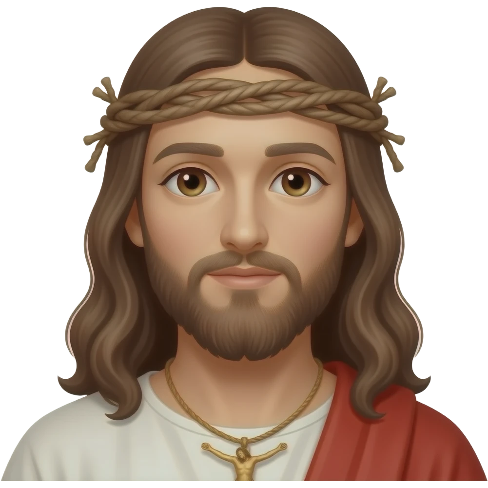 Jesus on a cross emoji