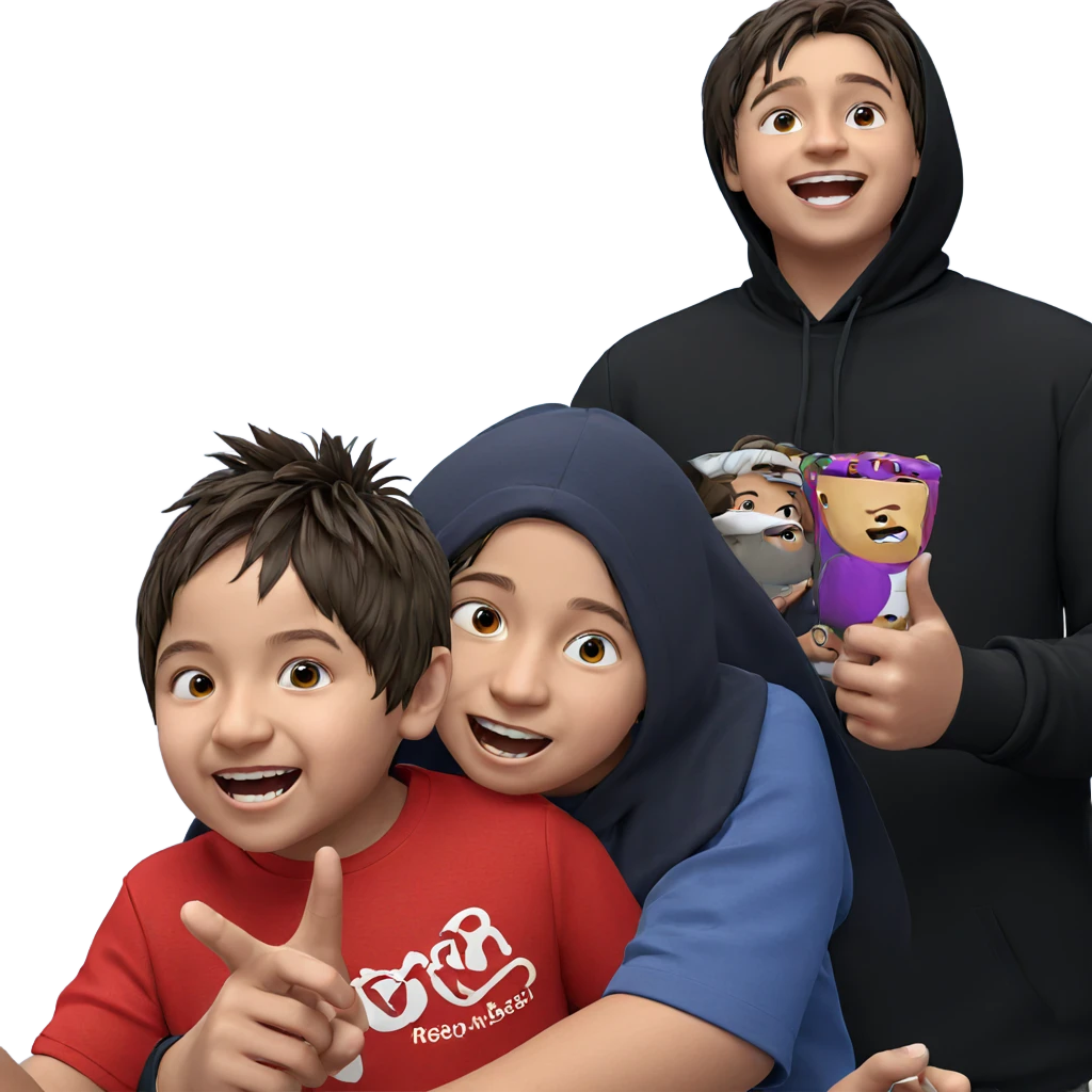 boys having fun together emoji