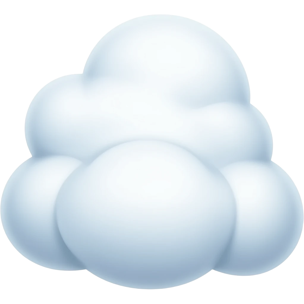 huge fluffy cloud emoji