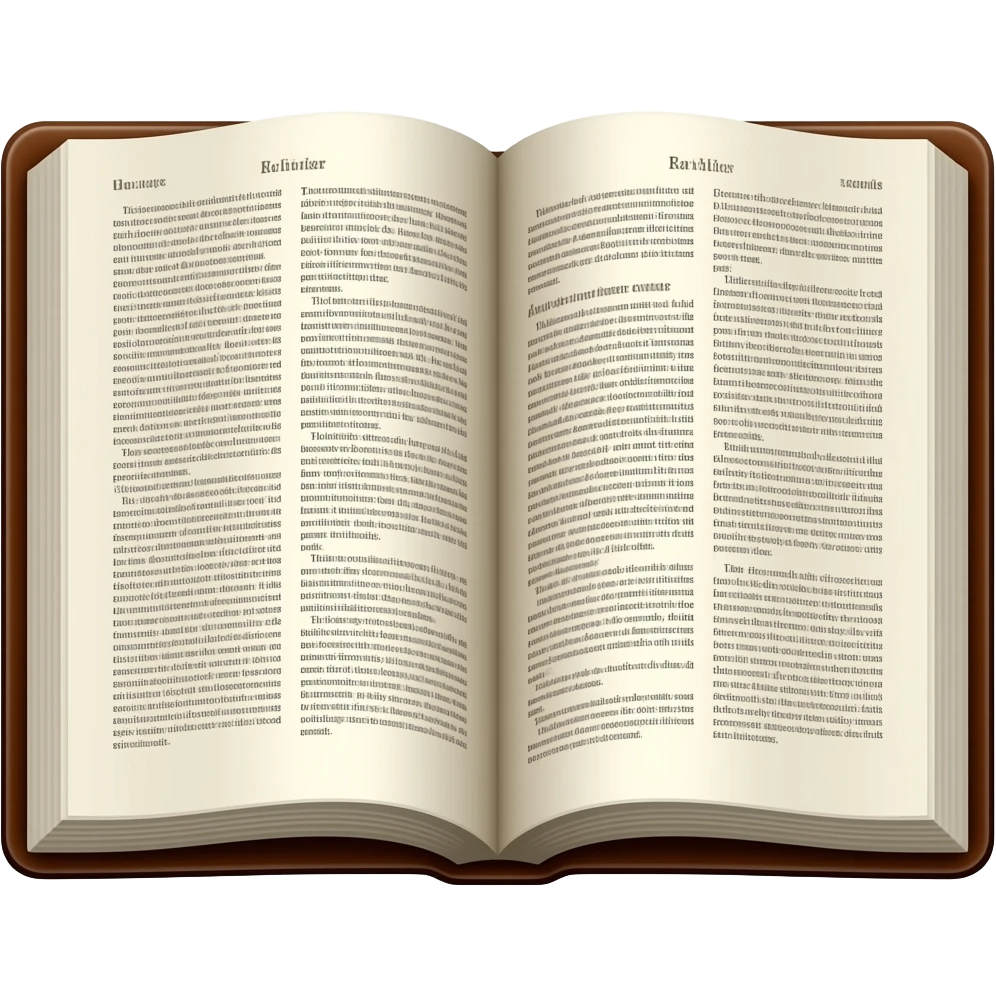 The Bible app..make the text clearer, front perspective...darker brown and more realistic brown leather cover. emoji