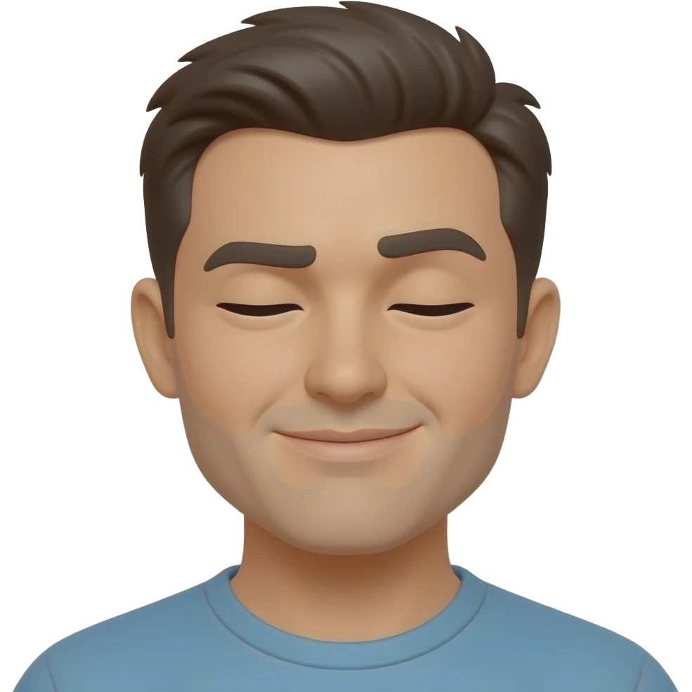 Человек трет глаза emoji