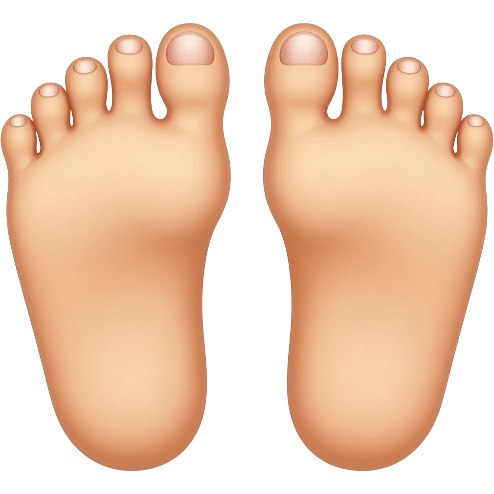 feet with toenails emoji