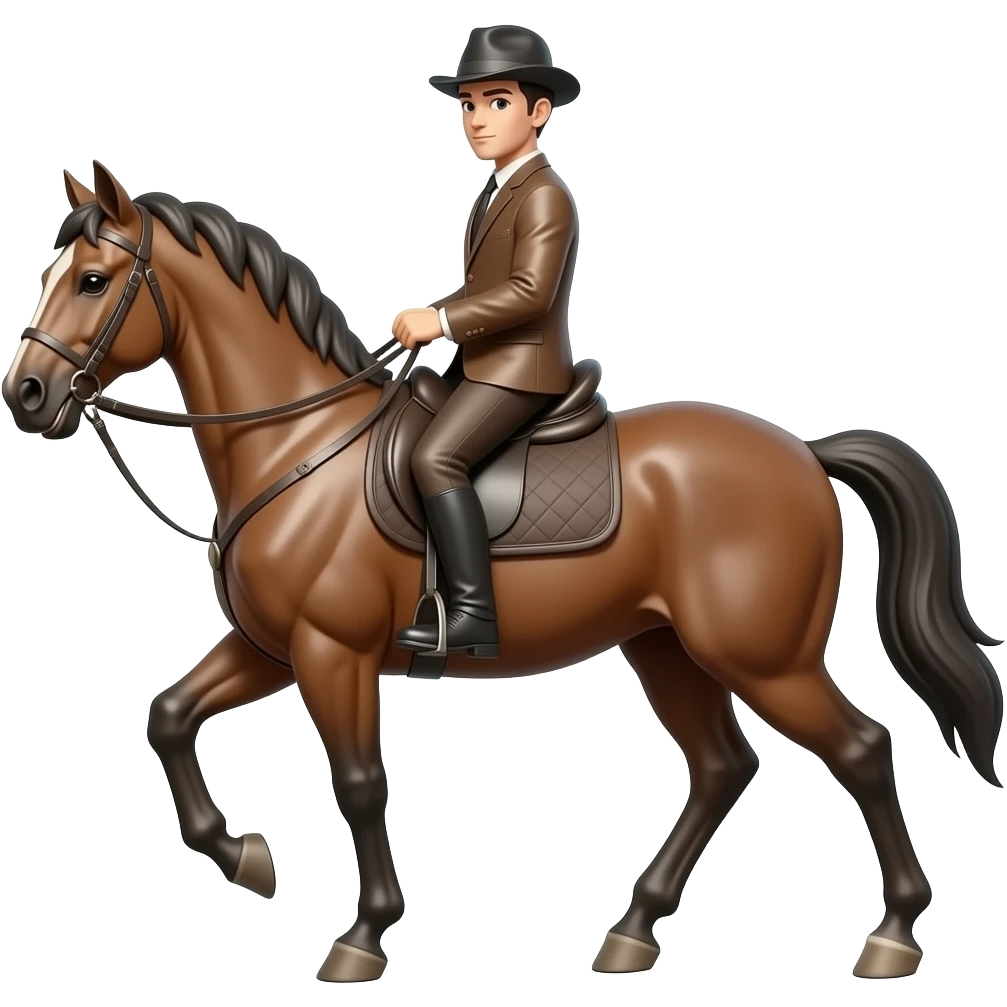 Statue of a guy riding a horse emoji