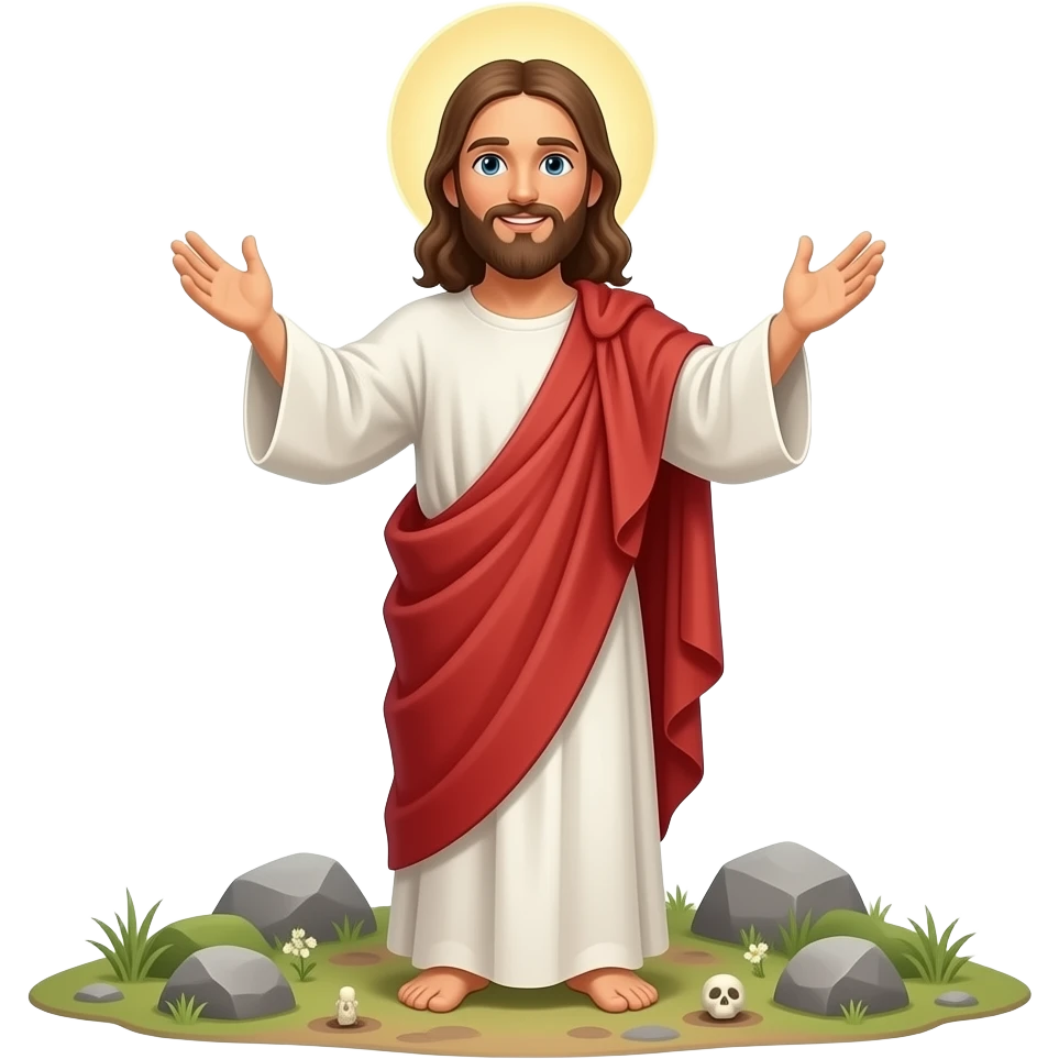 Jesus raises Lazarus from the dead emoji