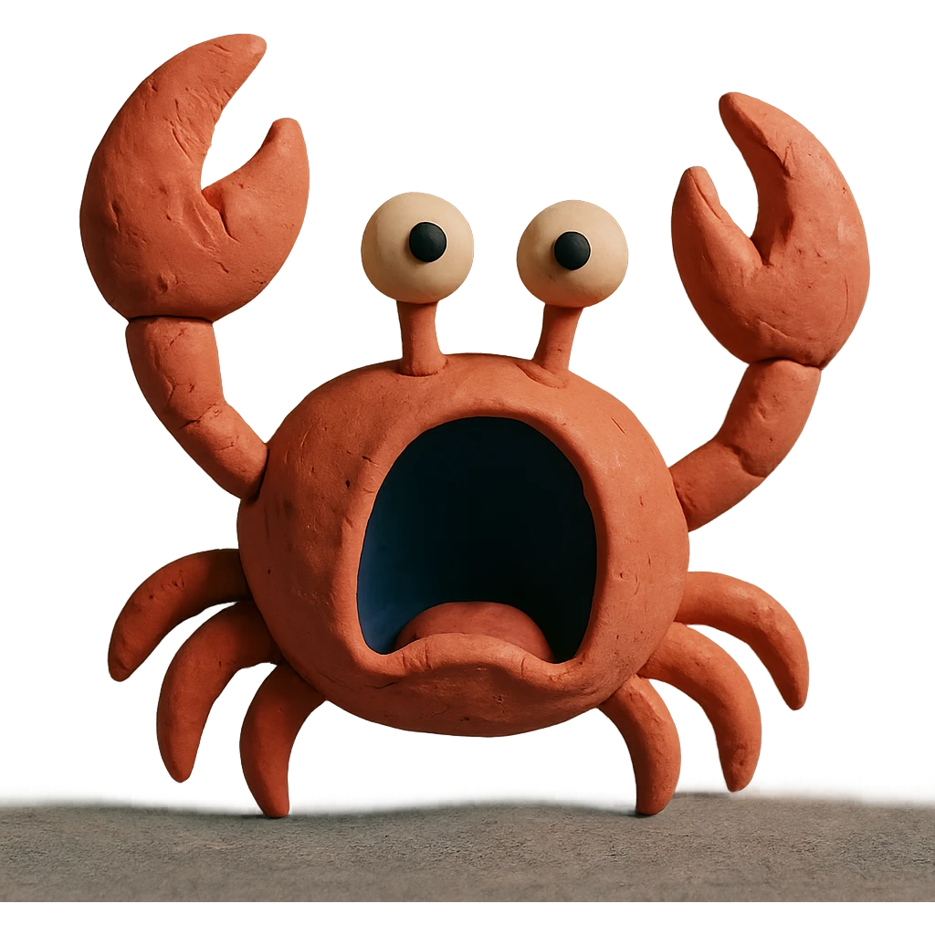 screaming crab emoji