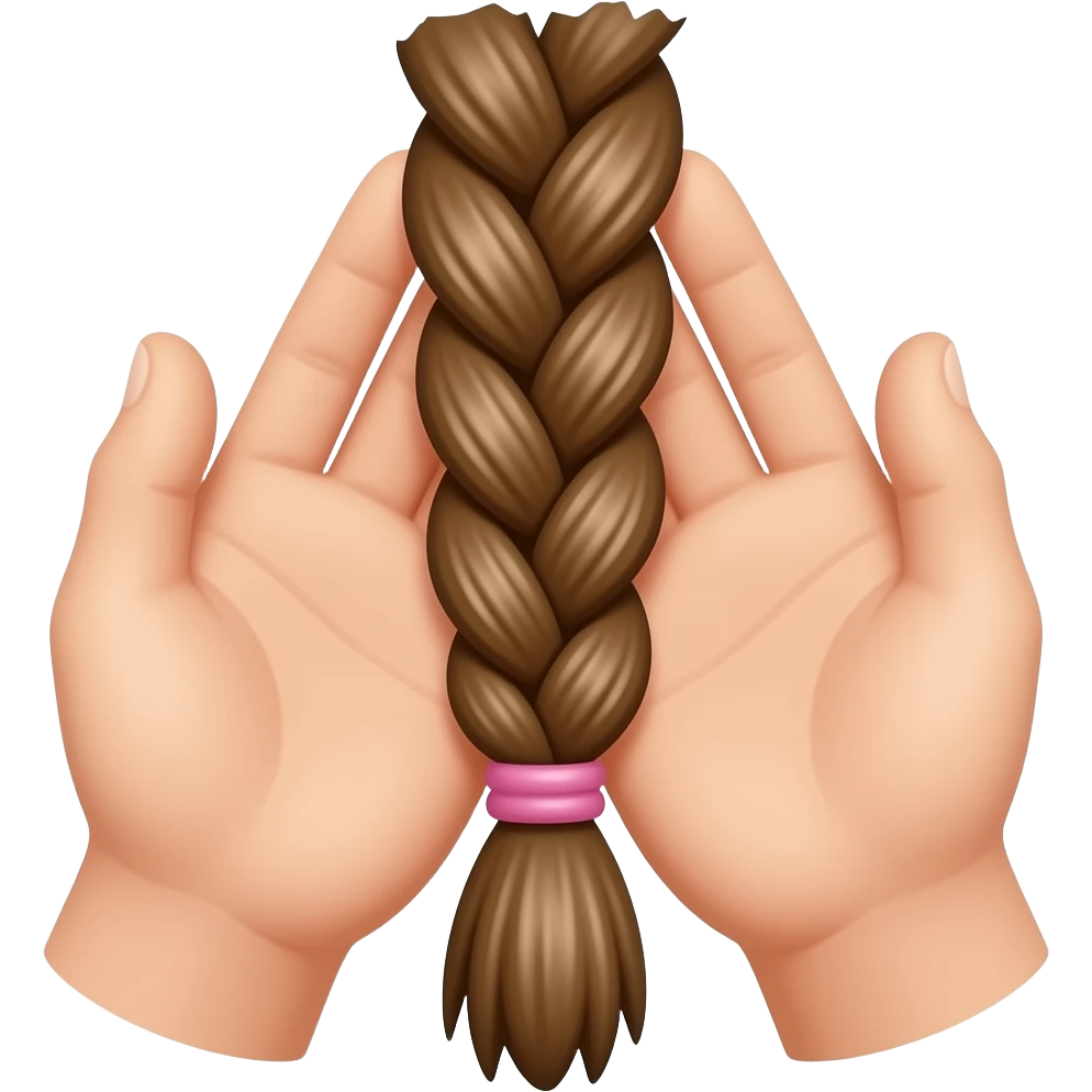 Mãos trançando emoji