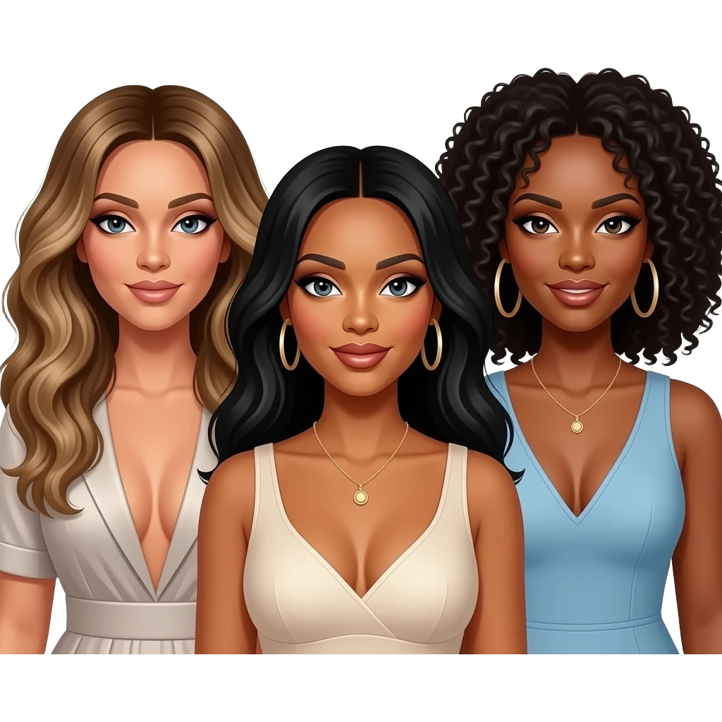 Beyonce, Kelly Rowland and Solange emoji