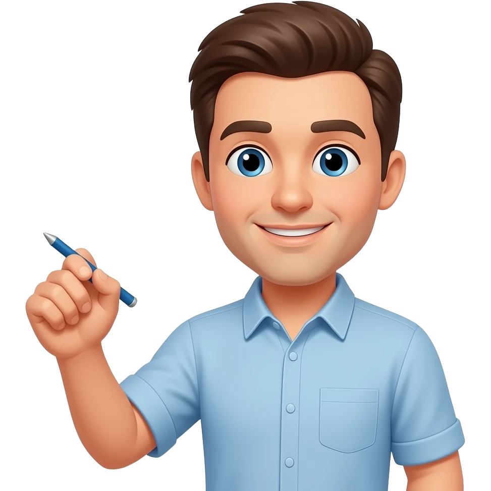 Make a man doing 67 emoji