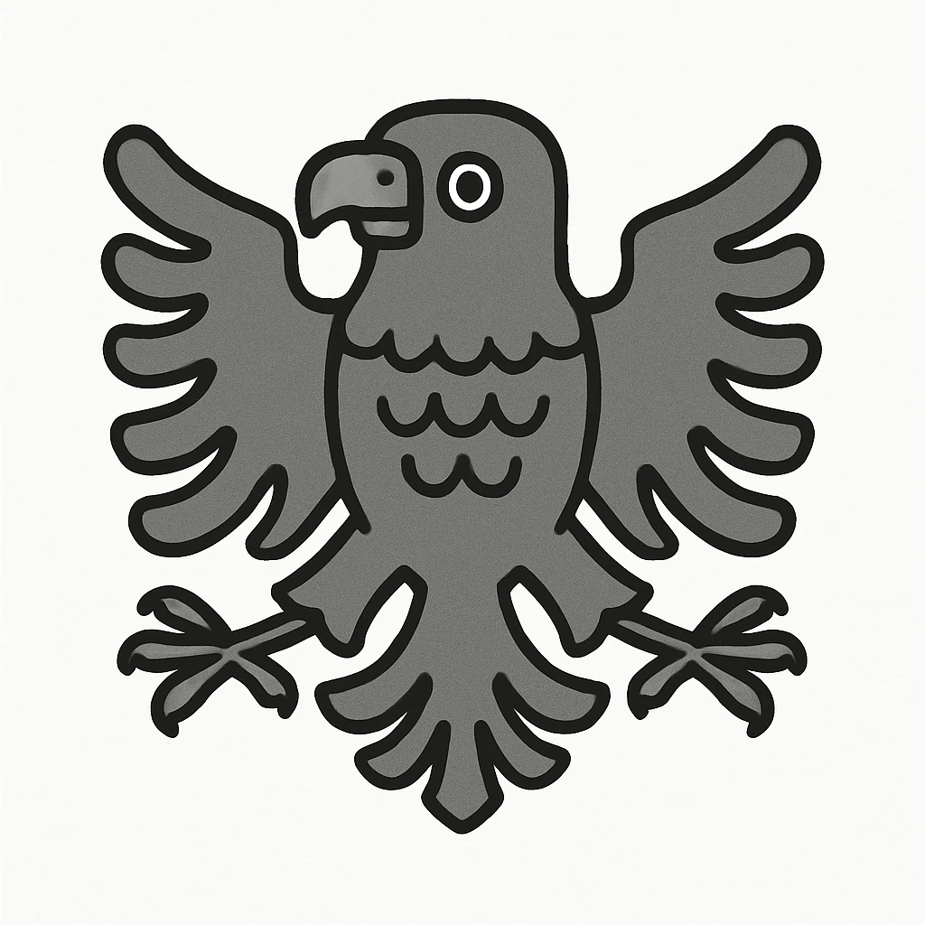 albanian eagle, stylized, minimal, modern, no text emoji