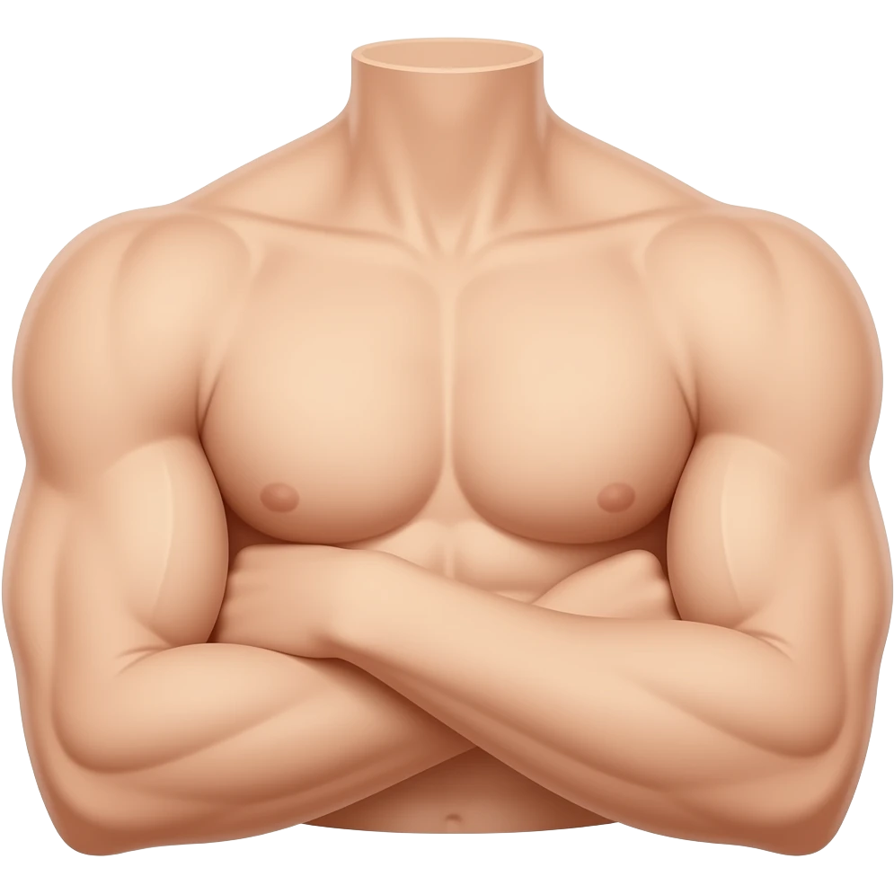 muscle bras sans visage emoji