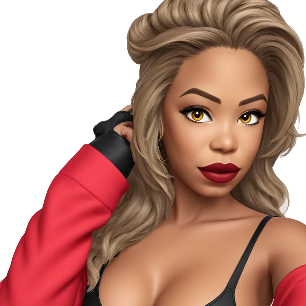 seductive gaze in stylish outfit emoji