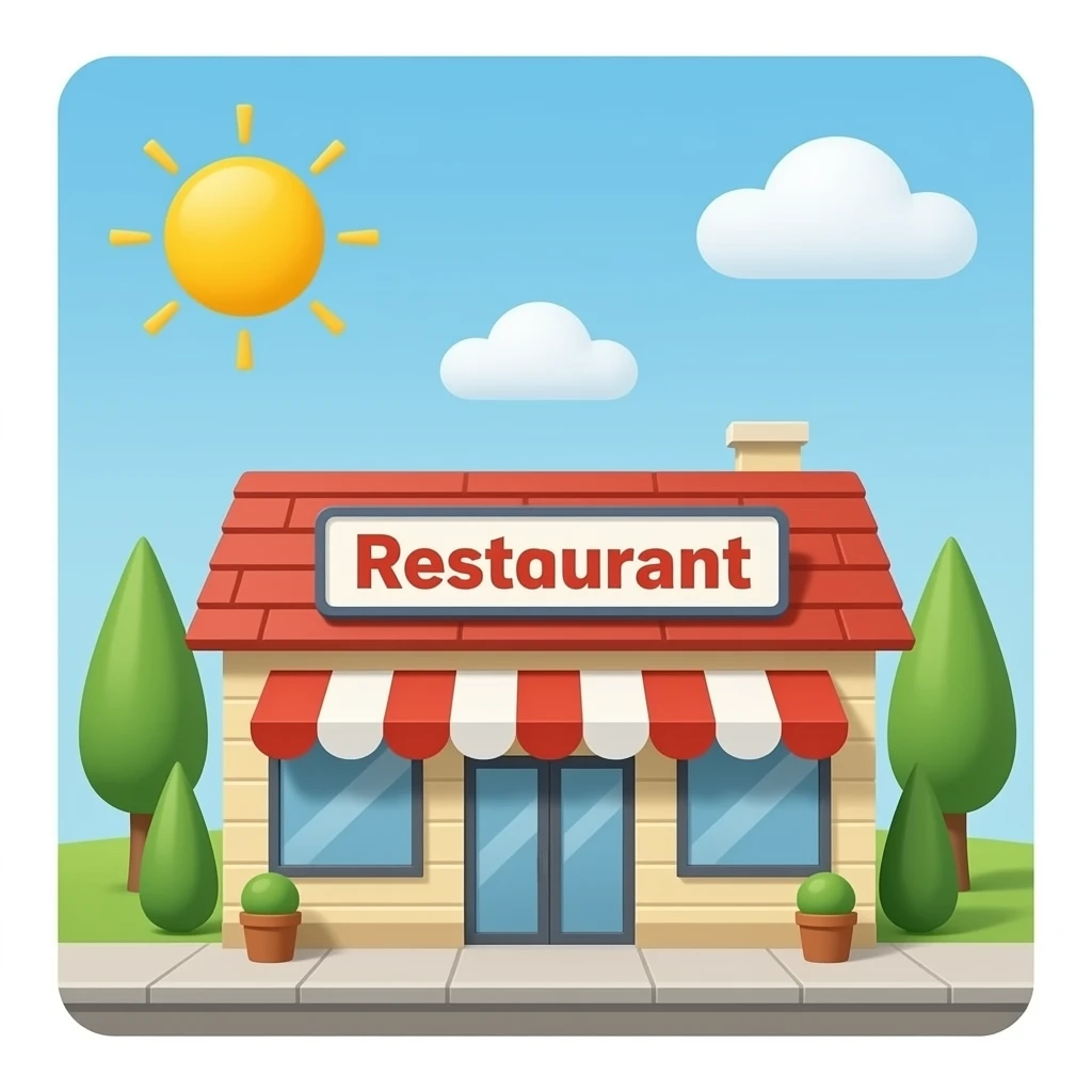 restaurant sign emoji