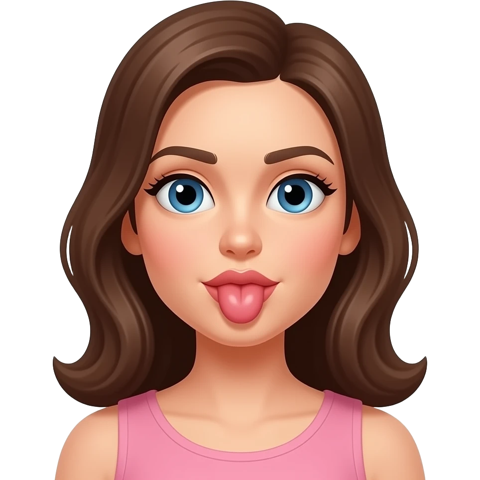 Woman giving blowjob emoji
