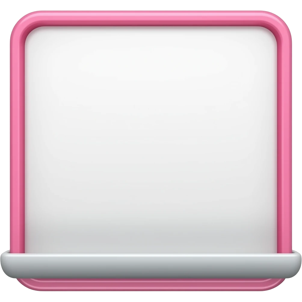 BLANK SIGN PINK BORDER emoji