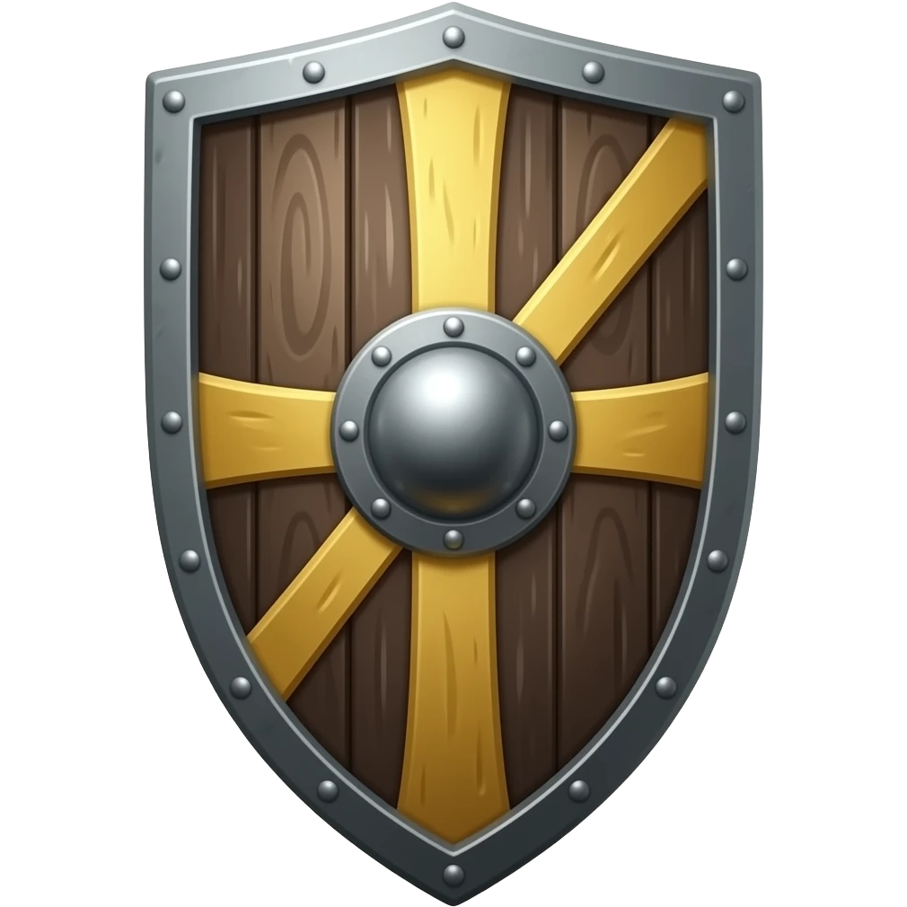 🛡️ A sturdy, physical tower-shield rune. emoji