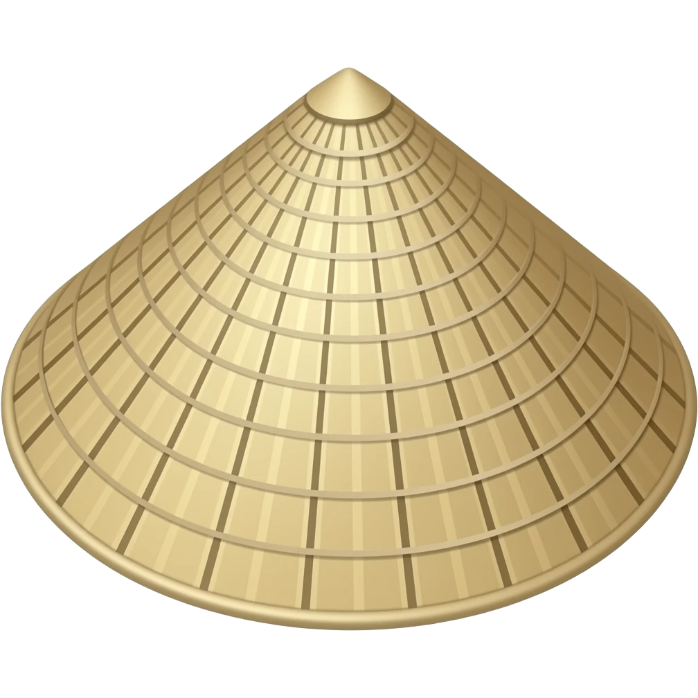 Traditional vietnamese hat emoji