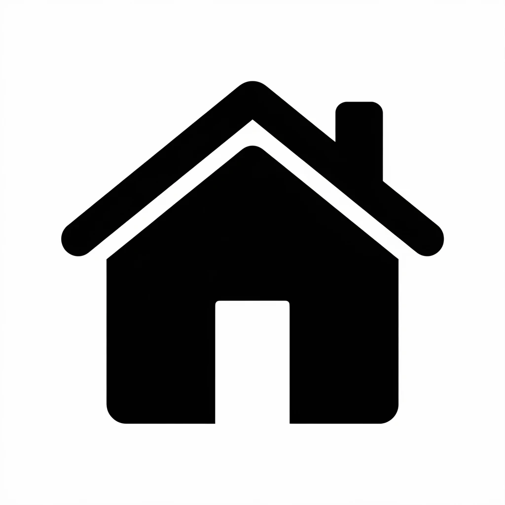 House icon black silhouette emoji