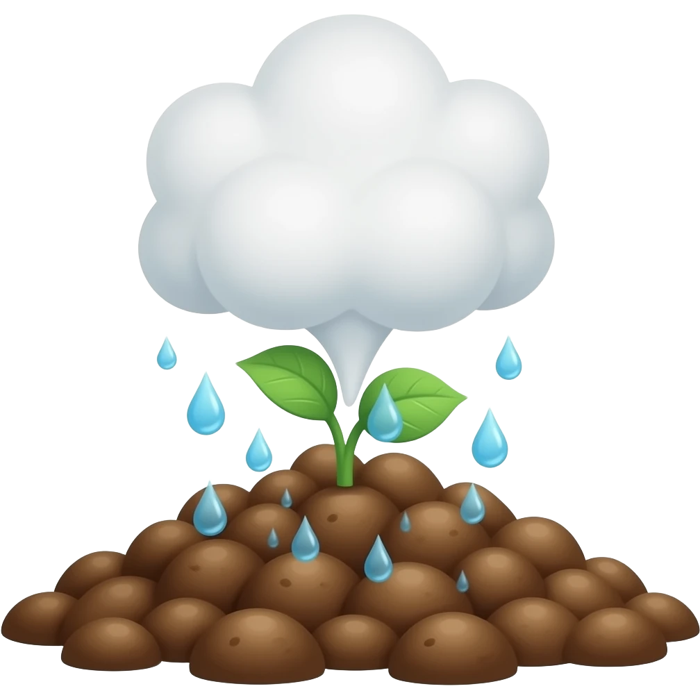 water vapor from soil emoji