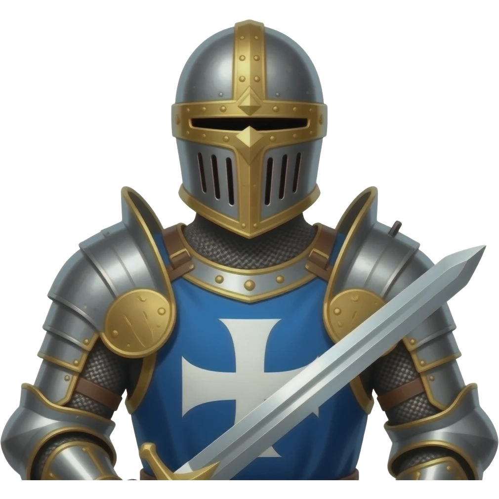 Decorated templar knight emoji
