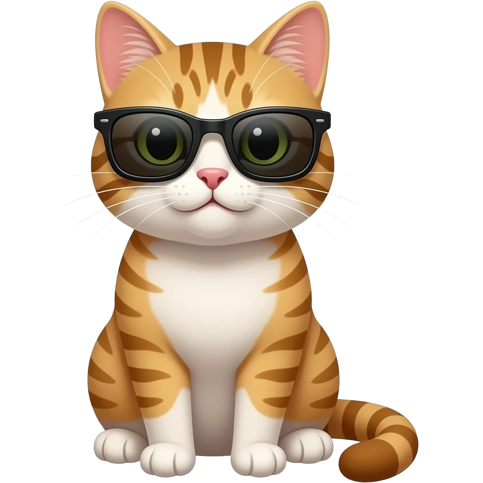 Cat wearing sunglasses emoji