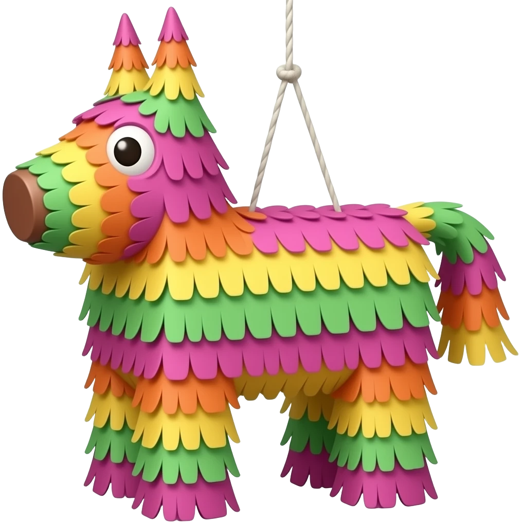 pinata con string emoji