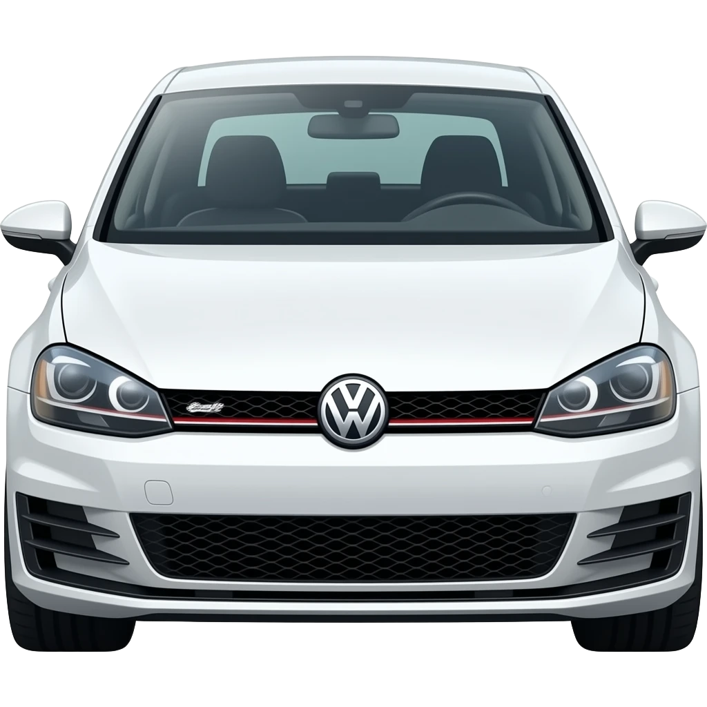 Volkswagen gti white emoji