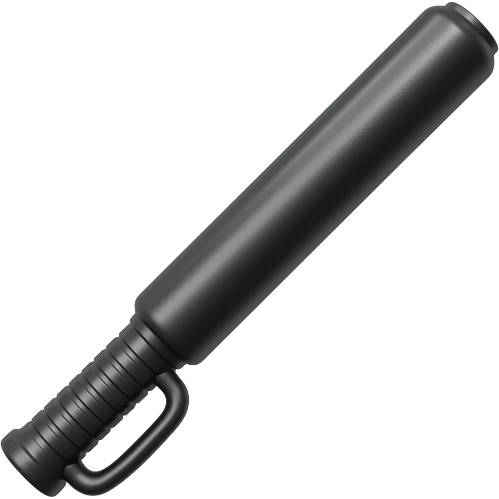 Police Baton with a side handle emoji