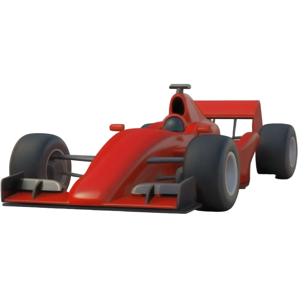 F1 car driving fast emoji