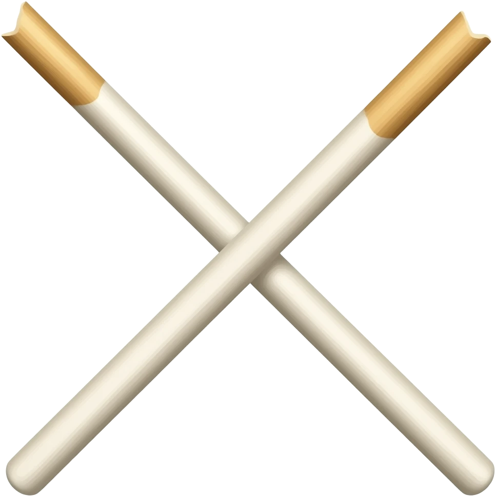 White one Pocky stick not biten emoji