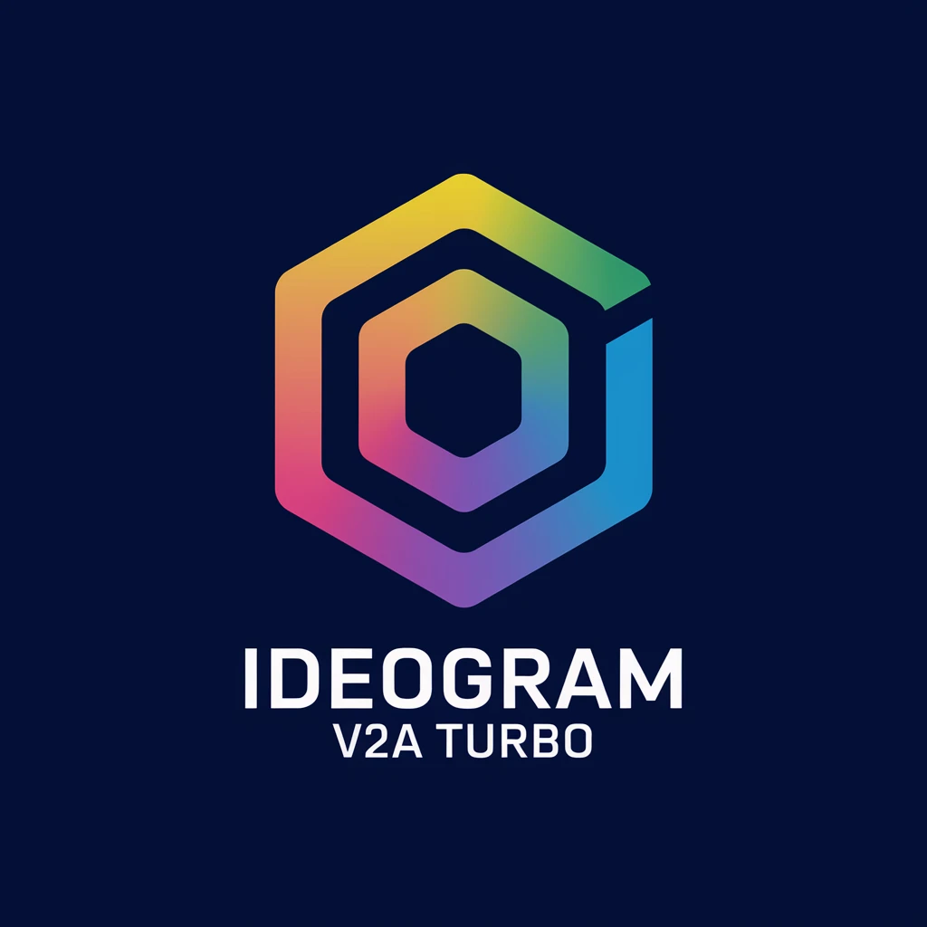 make a colorful logo of "Ideogram V2a Turbo" emoji