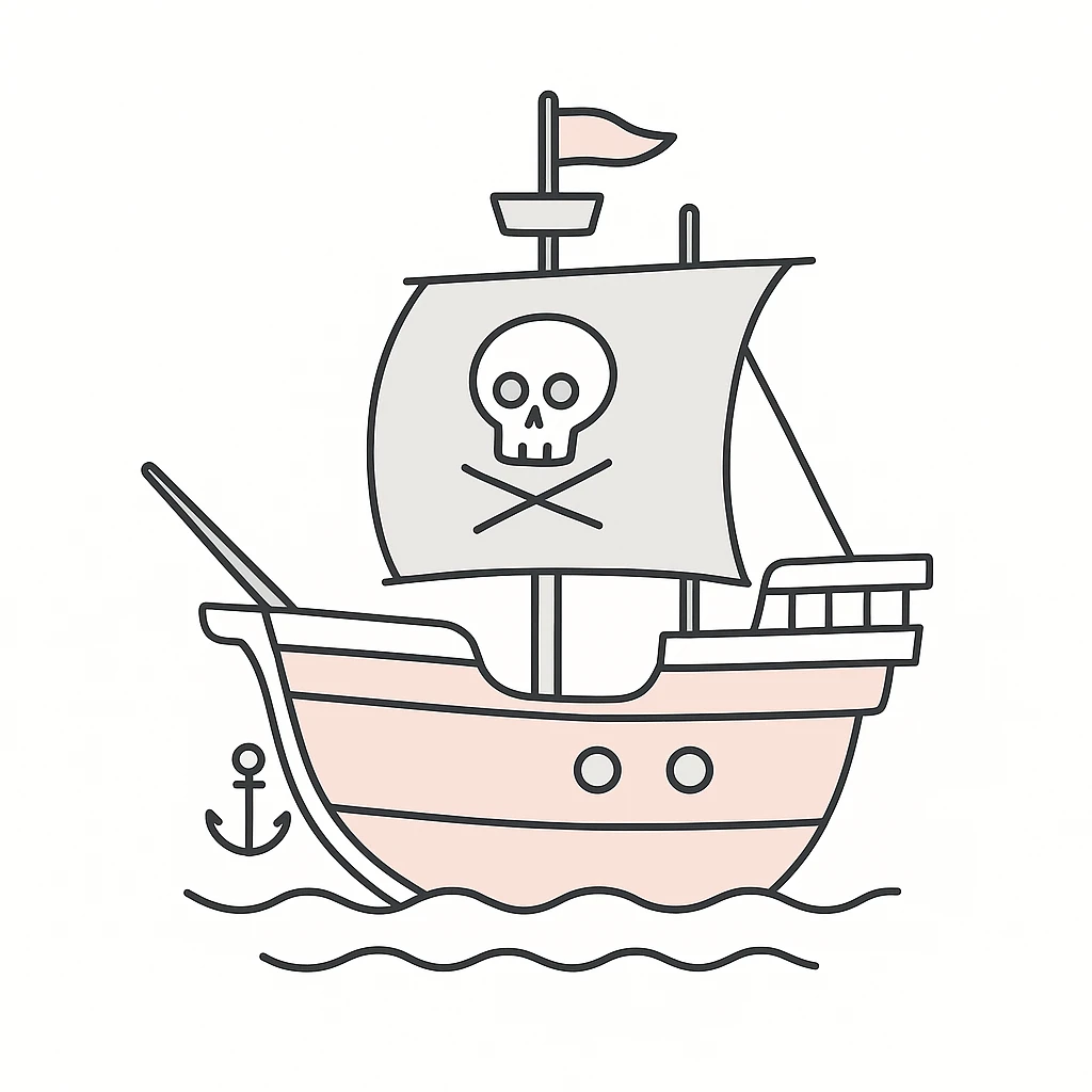 pirate ship emoji