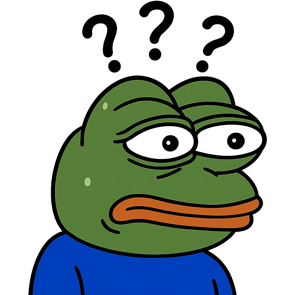 confused pepe the frog emoji