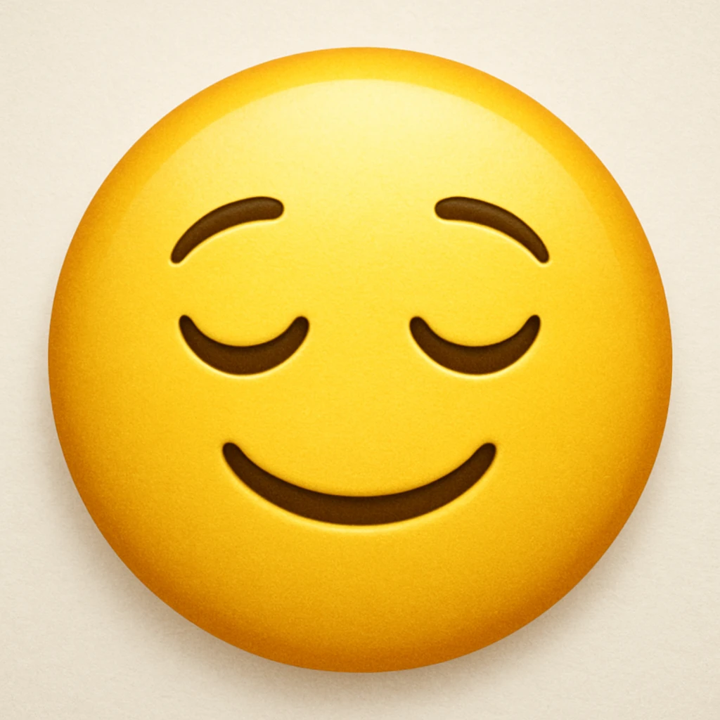 yellow emoji with a face showing relief emoji