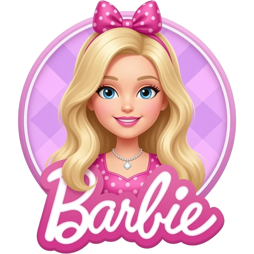 pink purple birthday invitation inspired by Barbie colour palette emoji