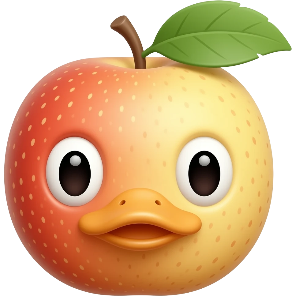 Duck fruit  emoji