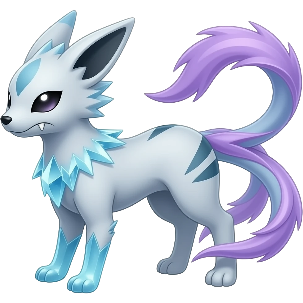 Absol-Glaceon-Sylveon-fusion-hybrid-creature emoji