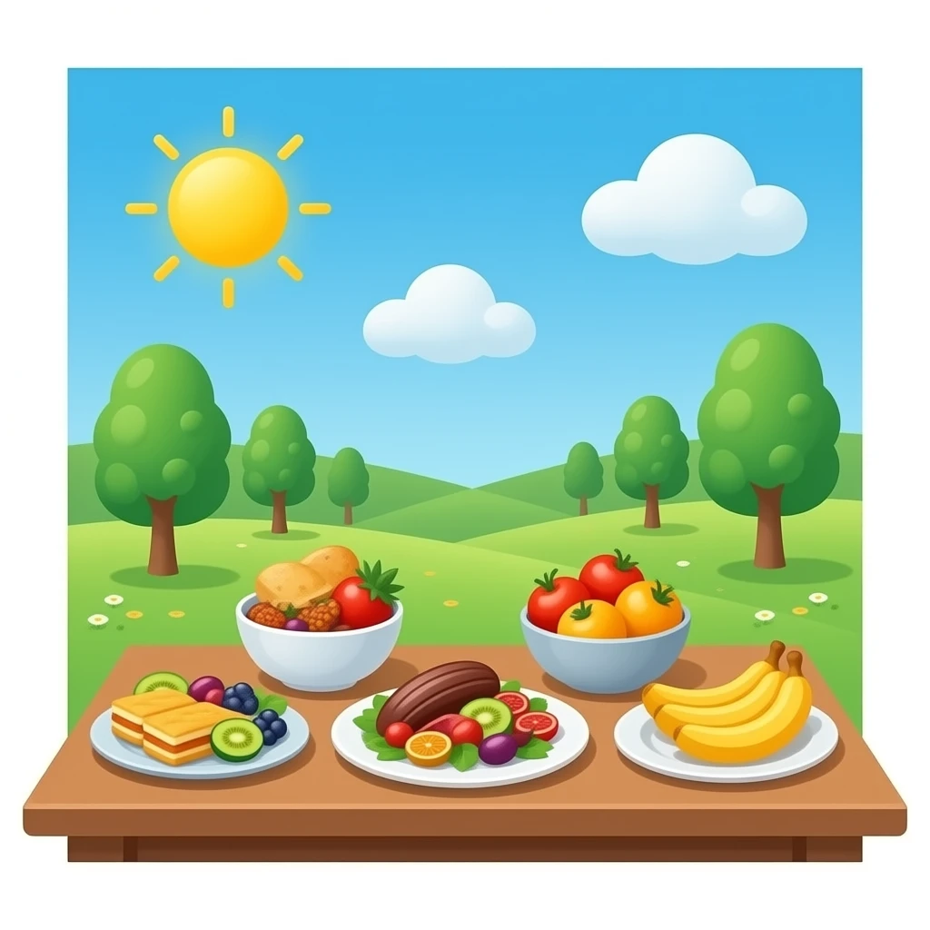 Healthy snack desk emoji
