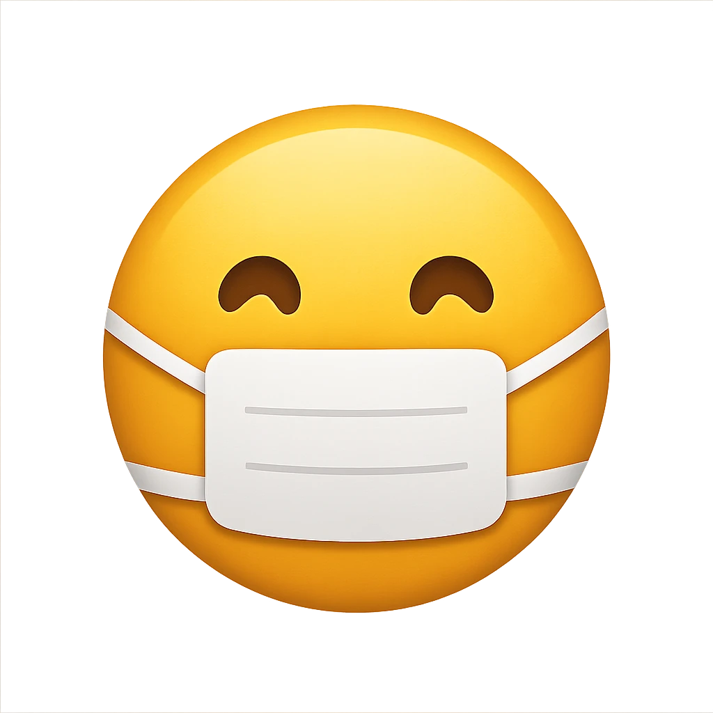 face with medical mask emoji emoji