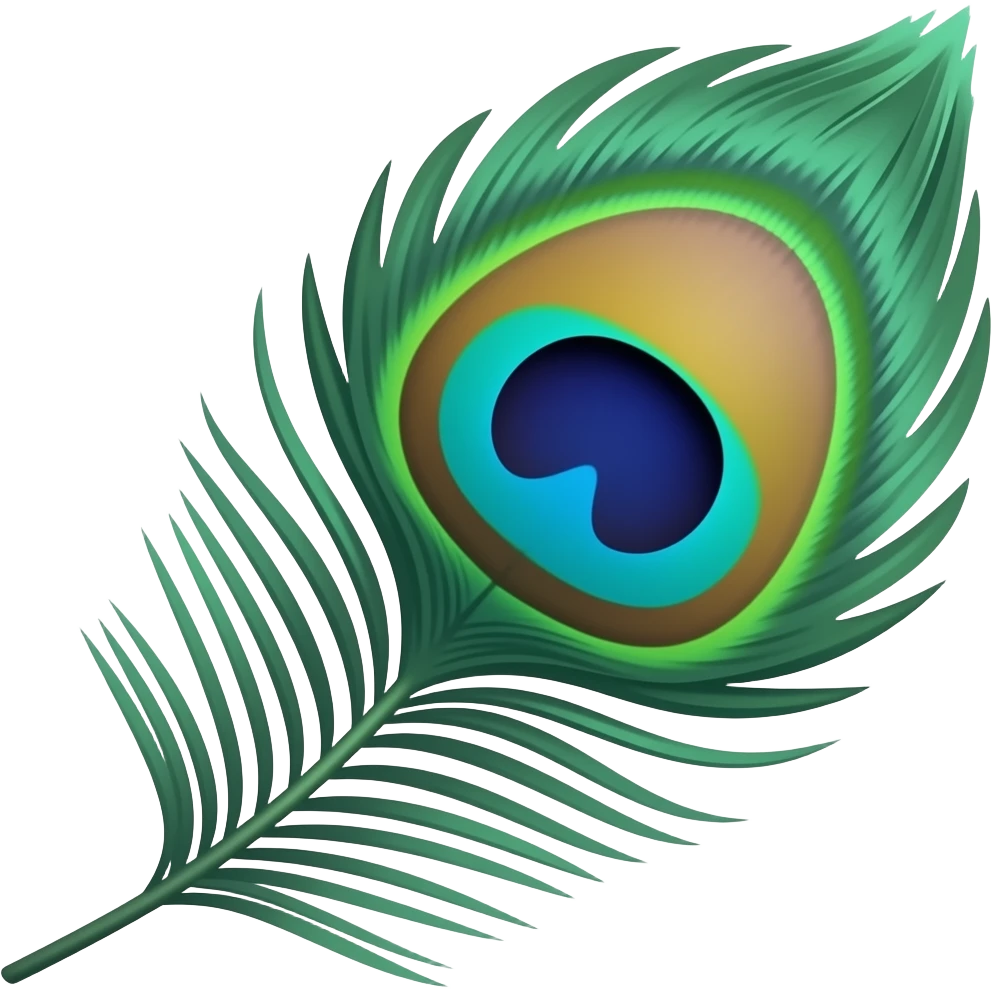I want emoji of peacock feather  so that I can paste it on my insta bio emoji