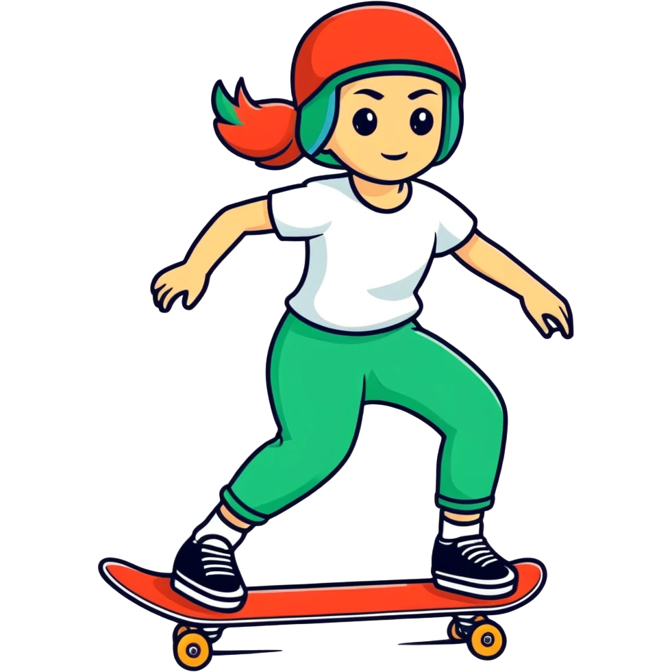 chechen woman skateboarding emoji