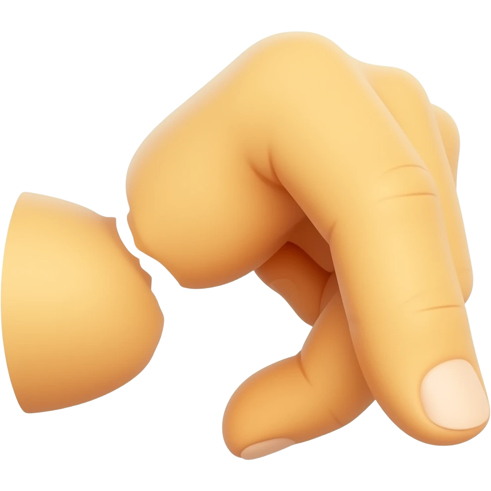 limp wrist gay hand emoji basic yellow color like 🫳🏼 but more down and side view with LIMP WRIST emoji