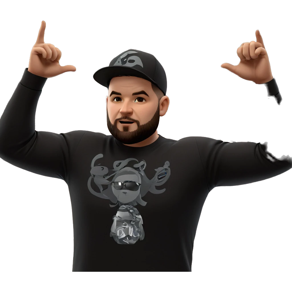 cool dude with beard emoji