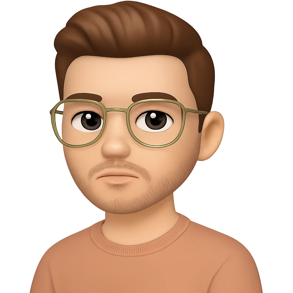turn the second man in emoji style of the 1st image, match the facial features and clothes and pose emoji