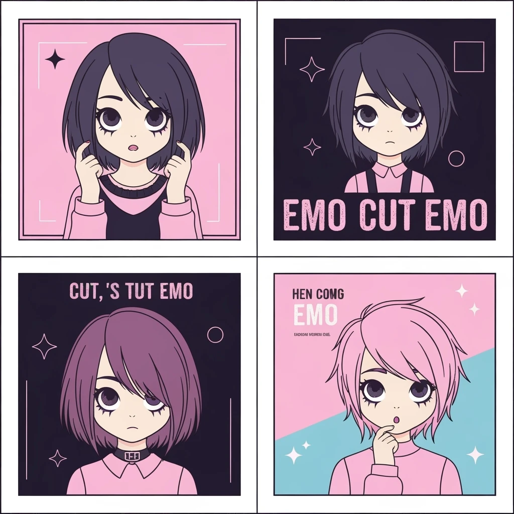 emo banner, cute, expressive, minimal, variation 4 emoji
