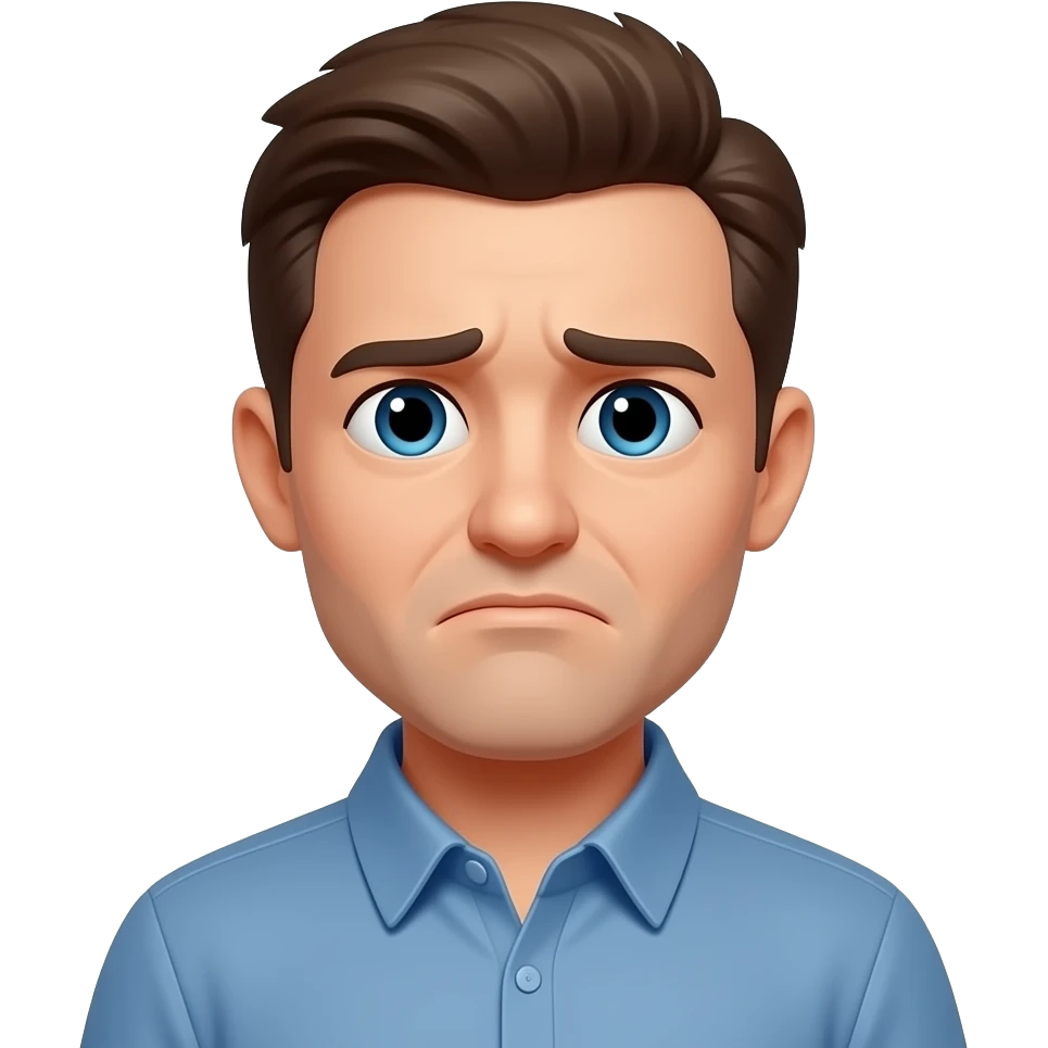 This man is Upset emoji