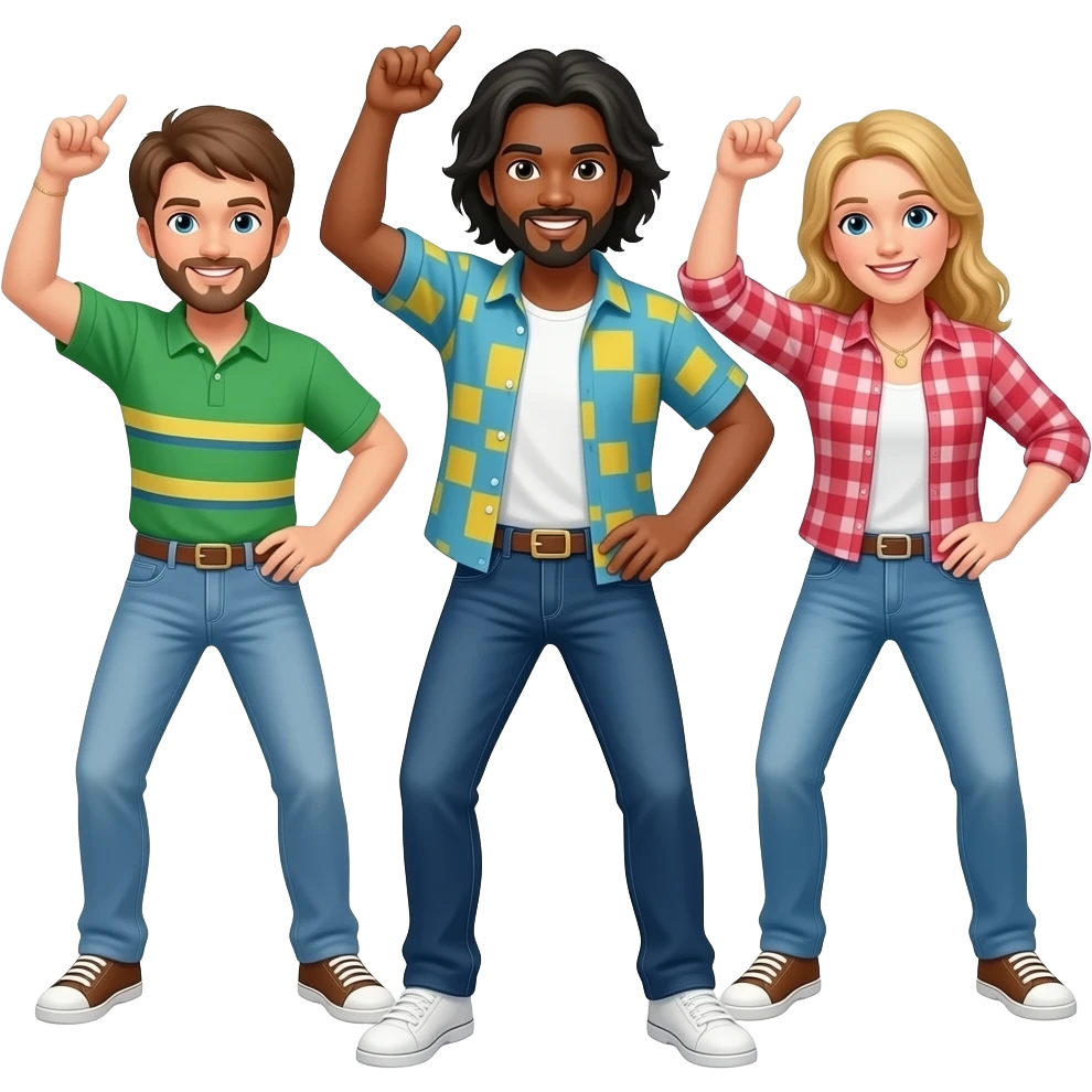 village people dancing to ymca emoji