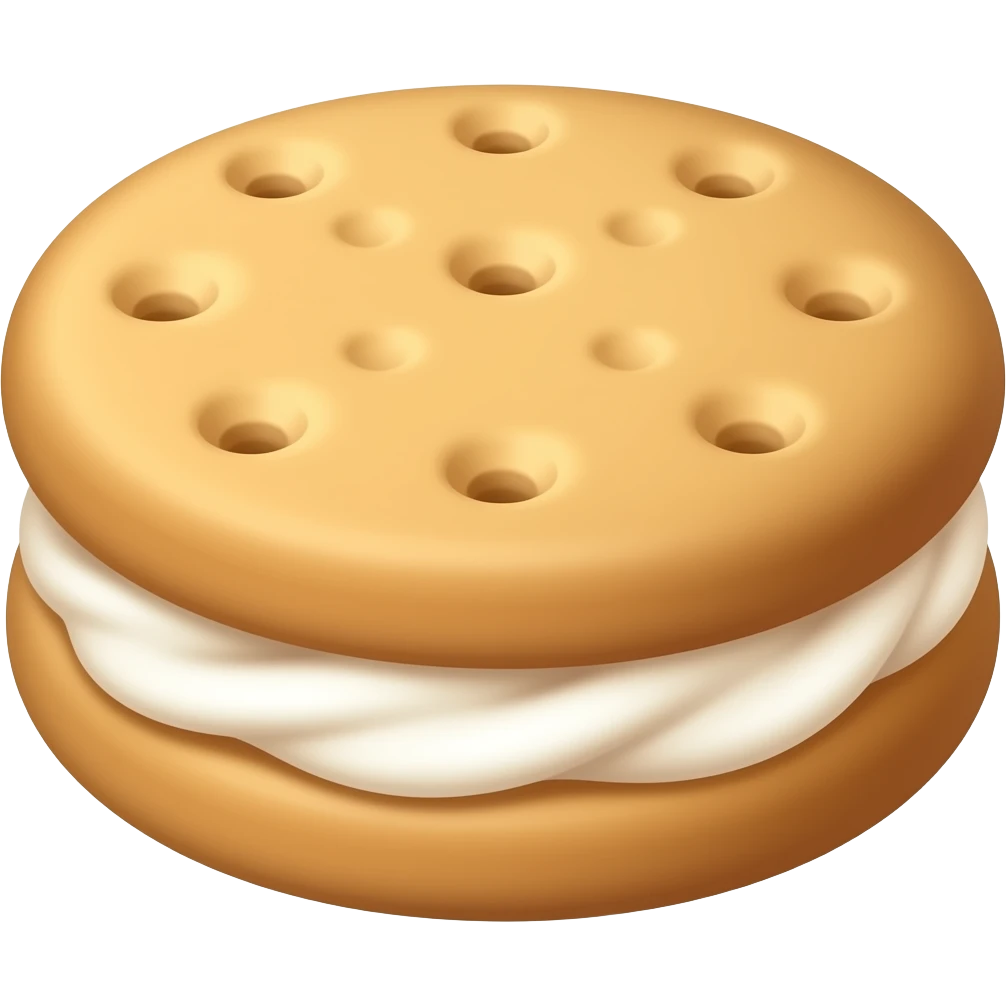 Cream Inside Biscuit emoji