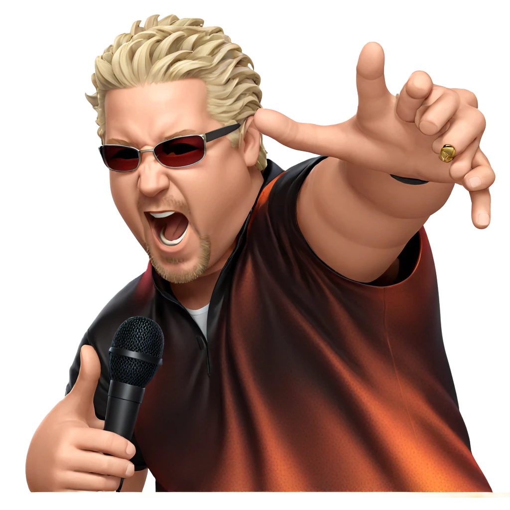 cool guy with microphone meme emoji